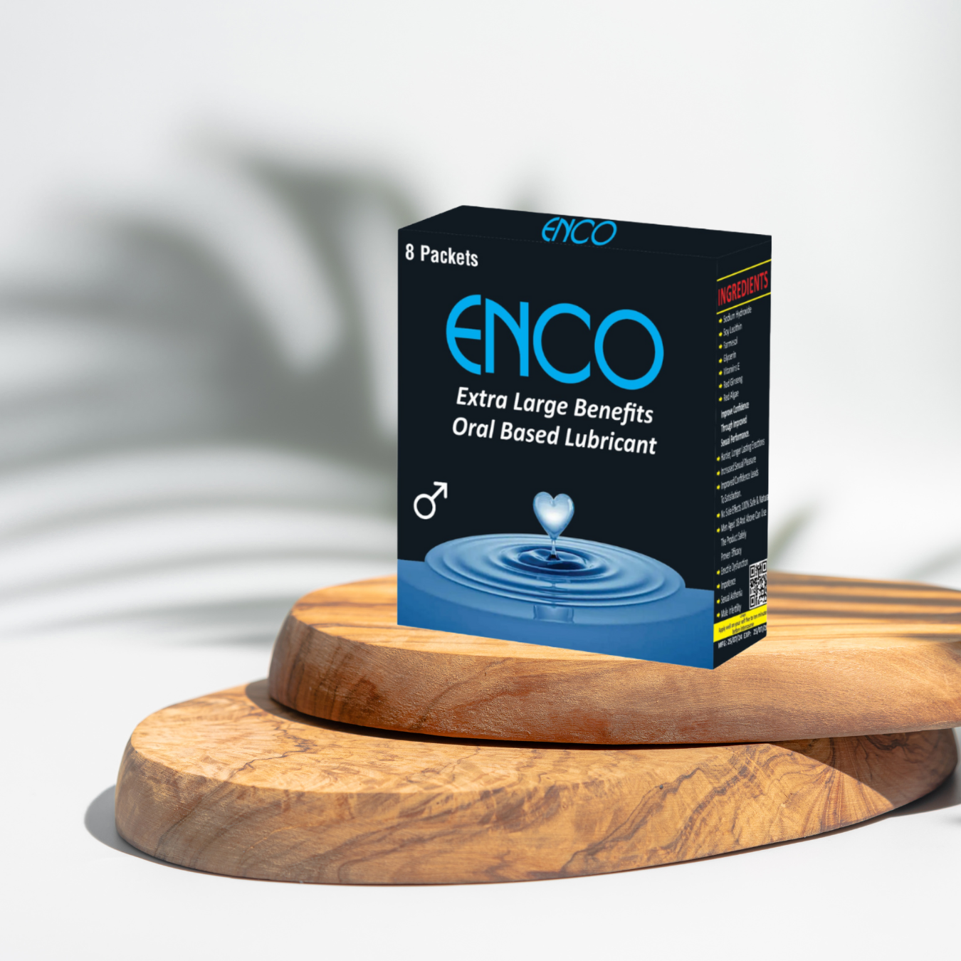 ENCO Oral Lubricant Powder – Extra Large Performance Boost (8 Sachets Pack)