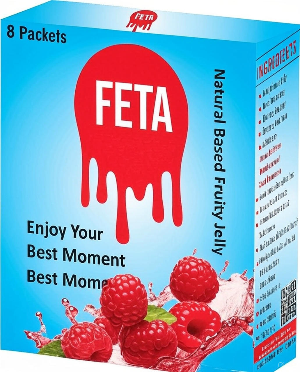 FETA Natural Fruity Jelly – Boost Pleasure & Confidence (8 Sachets Pack)